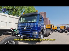 NEW HOWO 6X4 Tipper Truck Chassis 400HP 10 Wheels Blue Dump Truck Chassis