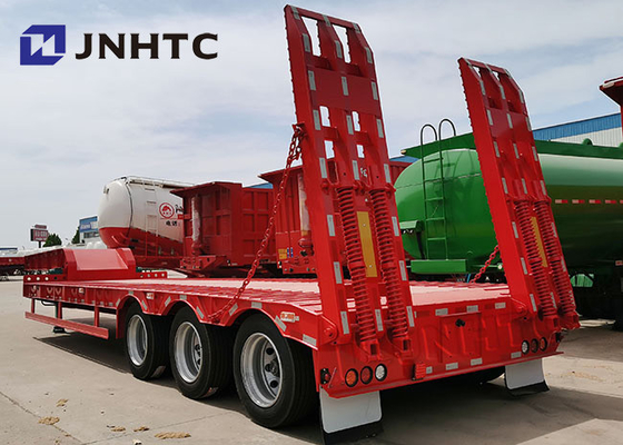 3 Axles Gooseneck Low Bed Semi Trailer Customizable