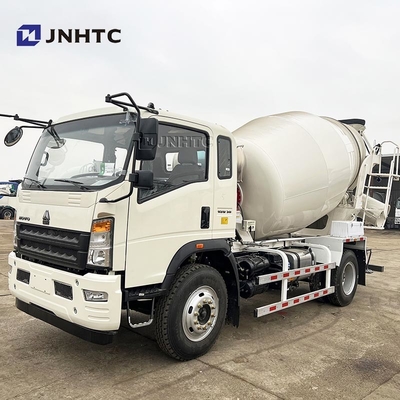New HOWO Mini Concrete Mixer Truck With White Color 4X2 4cbm 6 Wheels High Quality