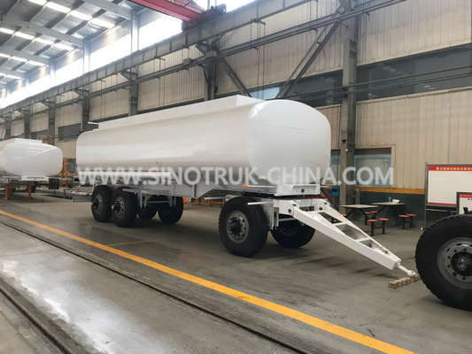 Three Axles Heavy Duty Semi Trailers , 25000 Liters 4 Mm Thickness Liquid Tank Trailers