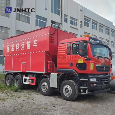 Best Sinotruk HOWO TX Thermal Insulation Material Transport Truck Vehicle 8X4 430 HP For Sale