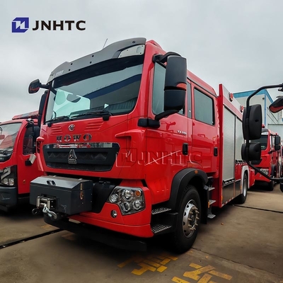 Howo TX Fire Fighting Truck 5000L Water Foam Tanker 4X4 With Crane Truck