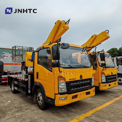 Howo 4x2 Mounted High Altitude Operation Truck Bucket Truck Aerial Working Platform Truck For Street Light Maintenance