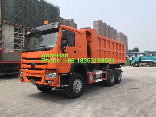 Orange 6x4 371hp 20M3 Heavy Duty Dump Truck With 10 Tyres
