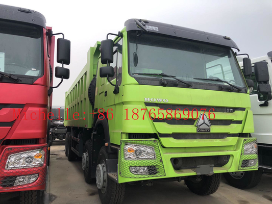 3 Axle 30cbm 45 Ton 8*4 12 Wheeler Dump Truck For 2 Passengers
