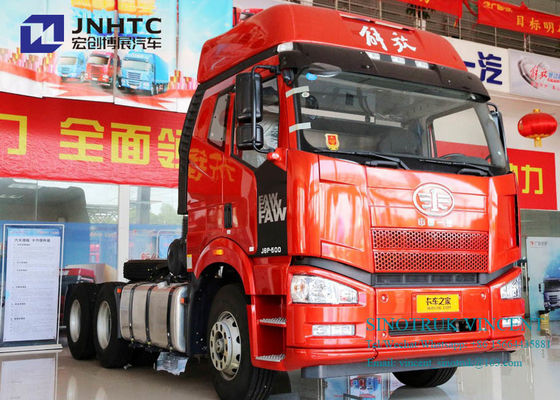 Faw J6P Euro 2 350hp 10 Wheels 6x4 Tractor Truck With Double Bunkers