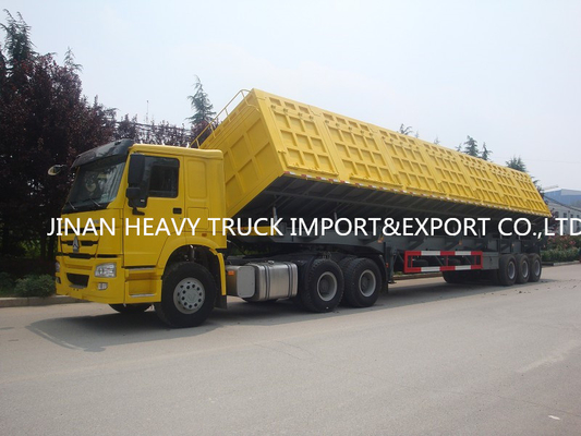 3 Axles 40 Cubic Meter Heavy Duty Semi Trailers Dump Tipper Trailers