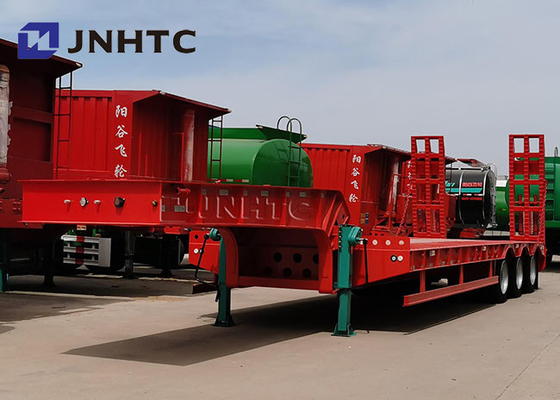 3 Axles Gooseneck Low Bed Semi Trailer Customizable