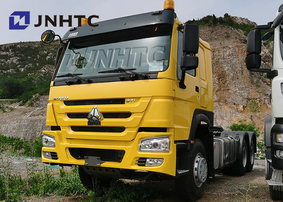 371HP Sinotruk HOWO 6X4 Tipper Truck Yellow 25 Tons