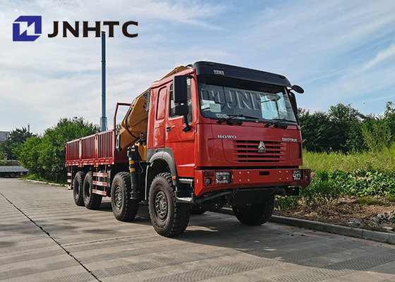 Sinotruck Howo 8x8 All Wheel Drive Cargo Truck With 30t 13t Cranes