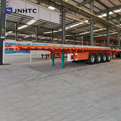 3 Axles 4 Axles 30t 40t Flatbed Flat Bed Container Semi Trailer For Africa