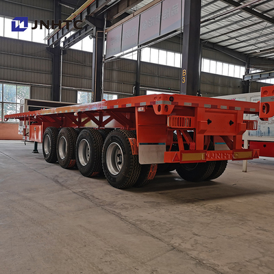 3 Axles 4 Axles 30t 40t Flatbed Flat Bed Container Semi Trailer For Africa