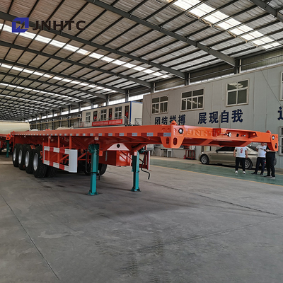 3 Axles 4 Axles 30t 40t Flatbed Flat Bed Container Semi Trailer For Africa