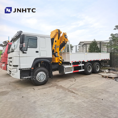 All Rotation Howo Folding Arm Crane 6x4 400hp 10-20T Cargo With Crane