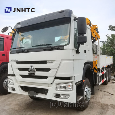 All Rotation Howo Folding Arm Crane 6x4 400hp 10-20T Cargo With Crane