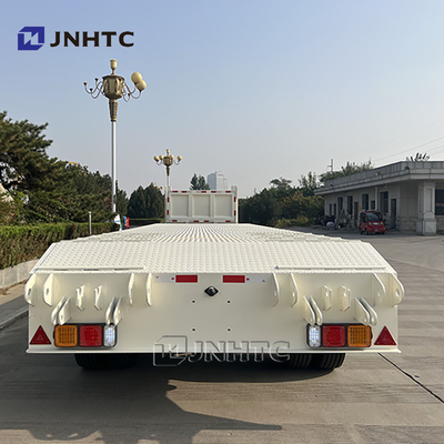 2 Axle Steel Low Bed Full Trailer For 40&quot; Container High Quality Choice