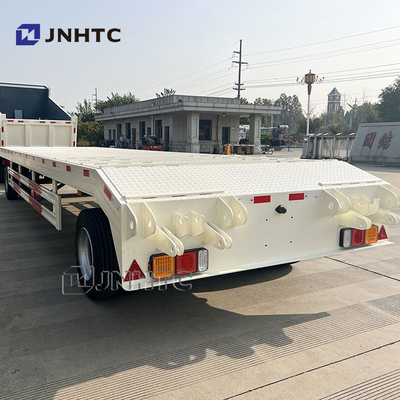2 Axle Steel Low Bed Full Trailer For 40&quot; Container High Quality Choice