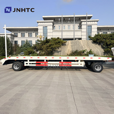 2 Axle Steel Low Bed Full Trailer For 40&quot; Container High Quality Choice