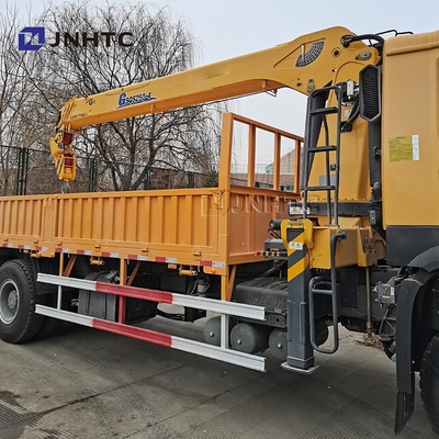 Howo Straight Arm Cargo With Crane Truck 6x4 10 Wheels 380hp 10T Good Price