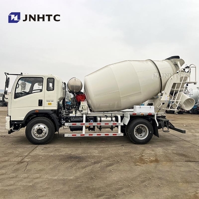 New HOWO Mini Concrete Mixer Truck With White Color 4X2 4cbm 6 Wheels High Quality