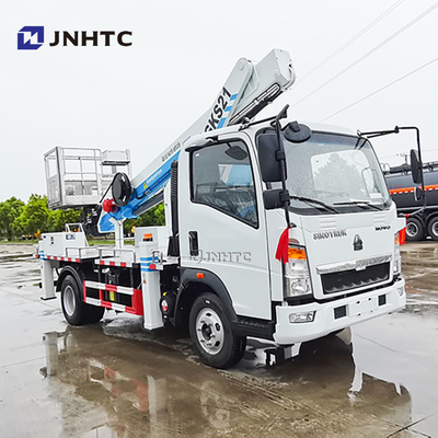 Howo 4x2 Bucket Truck Aerial Working Platform Truck Mounted High Altitude Operation Truck For Street Light Maintenance