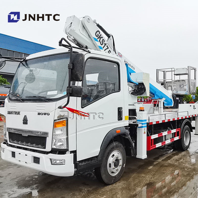 Howo 4x2 Bucket Truck Aerial Working Platform Truck Mounted High Altitude Operation Truck For Street Light Maintenance