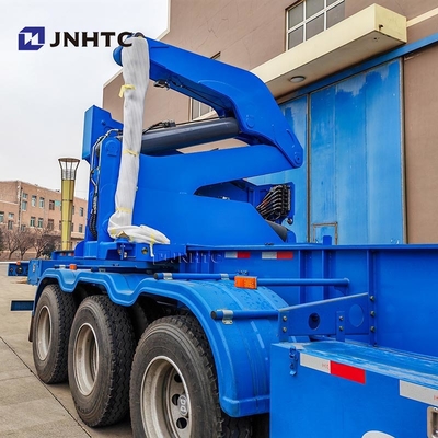 New China Official Truck Container Side Lifter Lowbed Semi-Trailer With Crane High Quality