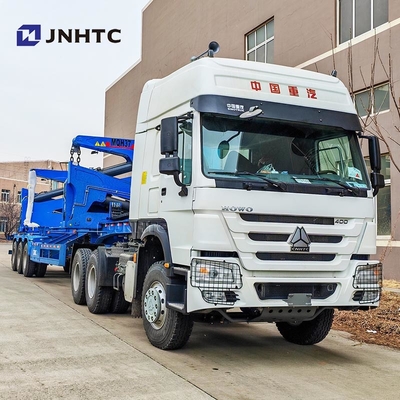New China Official Truck Container Side Lifter Lowbed Semi-Trailer With Crane High Quality