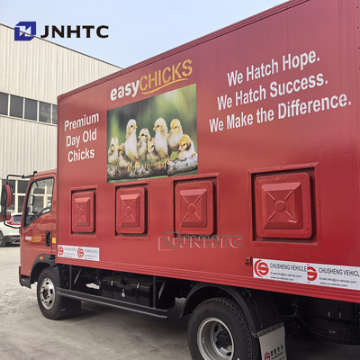Howo Light Fence Type Livestock And Poultry Transport Cargo Truck Live Chicken Delivery Truck