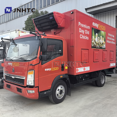 Howo Light Fence Type Livestock And Poultry Transport Cargo Truck Live Chicken Delivery Truck