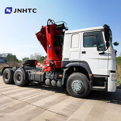 Factory Price Sinotruk HOWO 6x4 Tractor Truck With 10ton Folding Crane