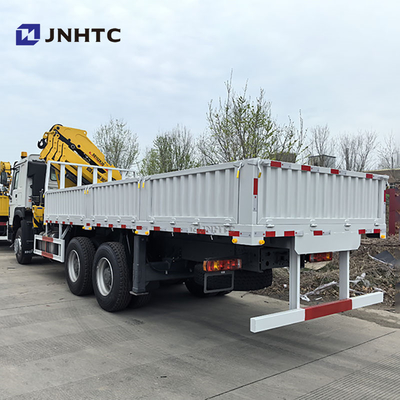 Sinotruk HOWO 6x4 400HP Cargo Truck With 10ton Boom Crane Truck China Factory