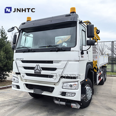 Sinotruk HOWO 6x4 400HP Cargo Truck With 10ton Boom Crane Truck China Factory