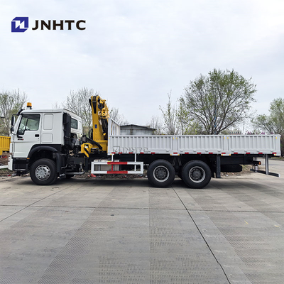 Sinotruk HOWO 6x4 400HP Cargo Truck With 10ton Boom Crane Truck China Factory