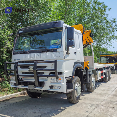 NEW Howo Crane Truck 8X4 10Tons Cargo With Folding Crane 16 Wheels Best Price
