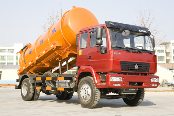 Sinotruk Howo7 16CBM Vacuum Pump Septic Tank Cleaning Truck Collecting Sewage Sludge
