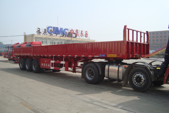 3 AXLES DOUBLE FUNCTION CONTAINER SEMI TRAILER 30000KG LEG Q235 Steel Material