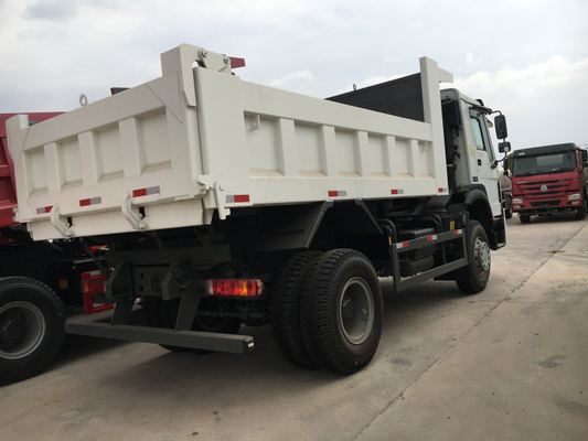 White 20-30T Sinotruk 4x2 Professional Heavy Duty Dump Truck 6 Wheeler For Middle Lift System