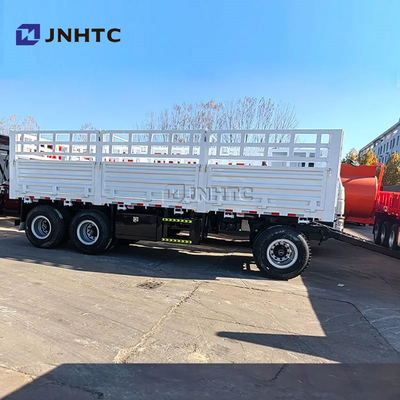 Full Trailer 3 Axle 40Ton Cargo Fence Full Trailer With Drawbar