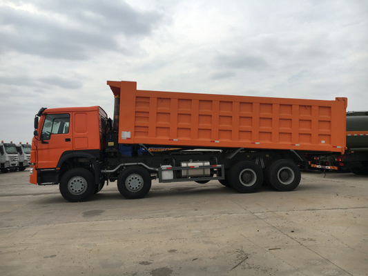 High Loading Capacity 12 Wheeler Dump Truck With Safety Hydraulic Control System