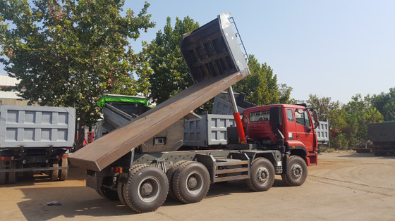 8×4 Heavy Duty Dump Truck / Sinotruk Howo Dump Truck For Flatbed And Hyva Lifting