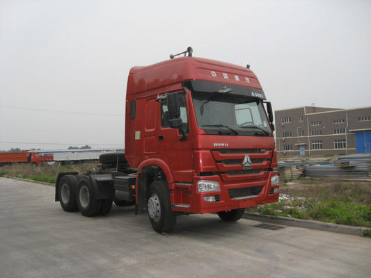 10 Wheels HOWO Tractor Head Trucks 6x4 With HW79 High Roof Cab And GVW 25 Tons
