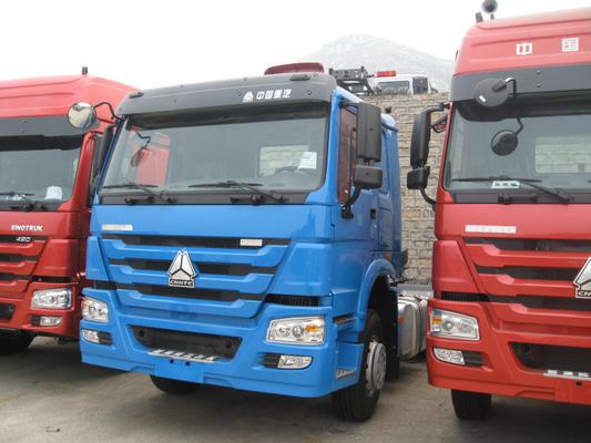 420hp Ten Wheels Prime Mover Truck HOWO One Bunk With External Force Resistance