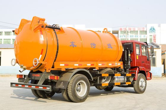 Sewage Waste Disposal Truck With High Pressure Washing And Suction Combination