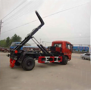 4X2  HOWO Hook Lift Lorry / Waste Management Trucks Small Garbage Transfer Station