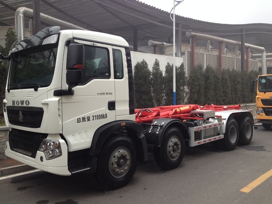 12 Wheels 366hp Hook Lift Bin Trucks To Transport Urban Living Non Toxic Garbage