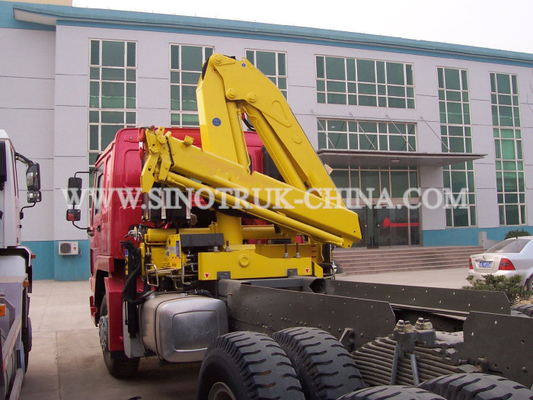 Reliable Truck Mounted Hoist / LHD 336HP Lorry Mounted Crane For Goods Lift