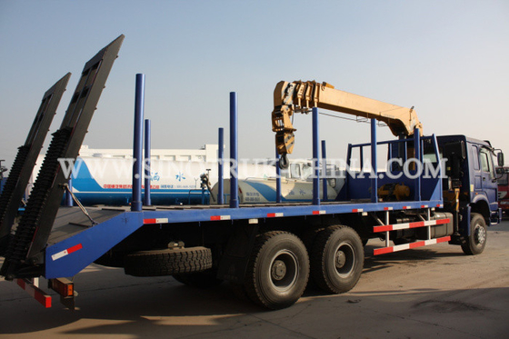 Diesel 6×4 Cargo Truck Mounted Crane , 12TONS Truck Bed Lift Crane Model SQ12SK3Q