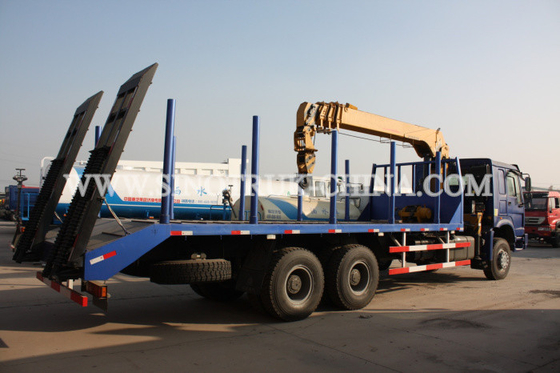 Diesel 6×4 Cargo Truck Mounted Crane , 12TONS Truck Bed Lift Crane Model SQ12SK3Q