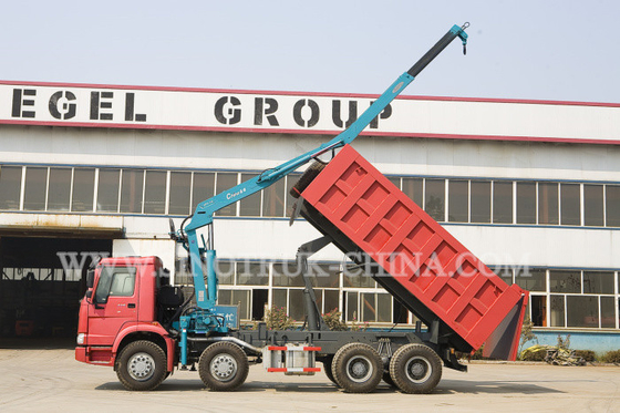 290HP Euro II Right Hand Driving Truck Mounted Crane With Straight Tescope Boom